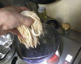モッチモチ、生パスタ風のキノコパスタ作り方8写真