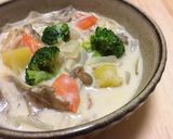ルーなし☆鶏肉ときのこのクリームシチュー作り方5写真