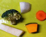 レンジで簡単　牡蠣と野菜の味噌風味蒸し作り方3写真
