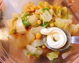 白菜とコーンのマヨ醤油サラダ作り方4写真