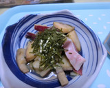 さつまいもとタコのわさび山椒和え作り方21写真