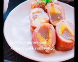 蒟蒻とさつま芋no豚巻き作り方7写真
