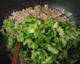 節約ご飯のおかずにキャベツの外葉の肉味噌作り方5写真