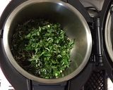 ホットクック で大根の葉炒め作り方1写真