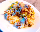 とろっとひき肉のあんかけ卵とじ作り方4写真