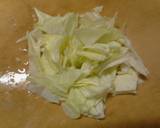 昼食　永谷園のお茶漬けとキャベツのパスタ作り方2写真