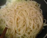 昼食　永谷園のお茶漬けとキャベツのパスタ作り方5写真