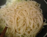 昼食　永谷園のお茶漬けとキャベツのパスタ作り方5写真