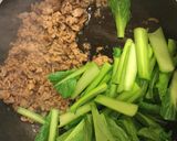 小松菜☆豚ひき肉丼作り方2写真