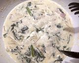 牛乳で作るクリームパスタ作り方6写真