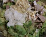 昼夕♪アボカド塩麹煮豚入りポテトサラダ作り方7写真