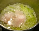 簡単！白菜ベーコンとニュッキのお味噌汁作り方2写真