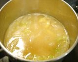 簡単！白菜ベーコンとニュッキのお味噌汁作り方3写真