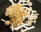 納豆＆きのこのチャーハン作り方1写真