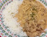 強火で作るポークストロガノフ作り方8写真