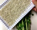 大根葉とおじゃこの炒めたん作り方1写真
