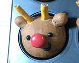 HB使用 クリスマスにミニトナカイパン☆作り方13写真