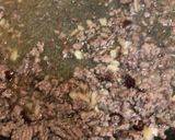 ひき肉と春菊のパスタ作り方5写真