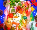 『クリスマス★オラフ』弁当＊冬弁作り方15写真