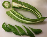 豚肉と万願寺とうがらしの甘辛煮作り方1写真