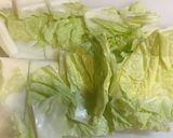 白菜と春雨と鴨肉団子のスープ作り方9写真