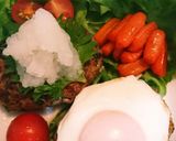 人参のグラッセ♡ハンバーグの飾り♡作り方9写真