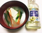 低糖質☆風邪予防☆ニラと豆腐のお味噌汁作り方4写真