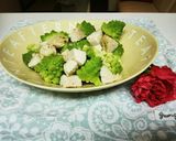 印象的!ロマネスコとサラダチキンのサラダ作り方2写真