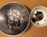ワタも使う☆イカとチンゲン菜の中華風炒め作り方1写真