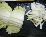 簡単！白菜小松菜の巣篭りチーズ焼き作り方1写真