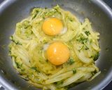 簡単！白菜小松菜の巣篭りチーズ焼き作り方4写真