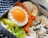 お弁当の中に華やかゆで卵作り方2写真