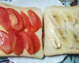 トマトとばななのサンドイッチ♡作り方5写真