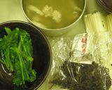 春菜と磯海苔きしめん（200円ランチ）作り方2写真