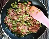 ご飯のお供に☆ソフトケールの茎そぼろ。作り方2写真