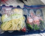 【山ごはん】ピザソースでトマト鍋作り方1写真