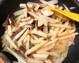 Wポテトとオニオンのバター醤油きんぴら作り方5写真