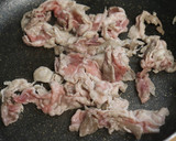 京芋エノキタケ豚こま肉玉ねぎのみそ炒め作り方5写真