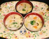 松山あげと大根と人参の味噌汁(^q^)☺作り方5写真