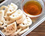 れんこんとほうれん草ガーリックバター醤油作り方1写真