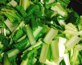 小松菜とちくわの味噌炒め作り方3写真