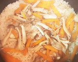 簡単！時短！きのこたっぷり炊き込みご飯作り方5写真