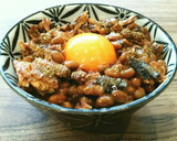 簡単♡さんま蒲焼き缶詰で納豆卵かけごはん作り方4写真