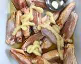 ばかうま！鶏手羽中のにんにく醤油焼き作り方5写真