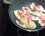 簡単で栄養豊富、豚肉と春菊のポン酢炒め作り方2写真