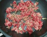 春菊と牛肉の炒め作り方5写真