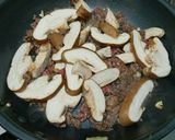 春菊と牛肉の炒め作り方6写真