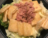 祖母の白菜とツナと油揚げの煮物作り方1写真
