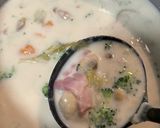 余ったシチューでクラムチャウダー風スープ作り方3写真
