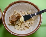 簡単！ナッツ味噌トースト作り方1写真